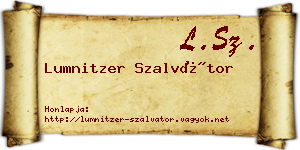 Lumnitzer Szalvátor névjegykártya